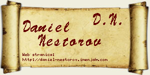 Daniel Nestorov vizit kartica